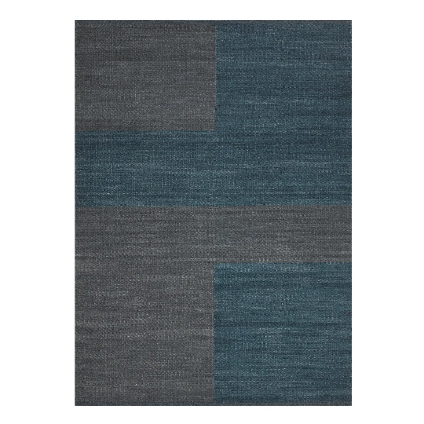 Tapis en laine Ganga 170x240 cm, Greyish blue-dark blue Chhatwal & Jonsson