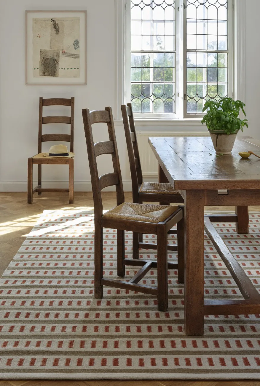 Tapis en laine Ladakh, Off white-beige-rust, 230x320 cm Chhatwal & Jonsson