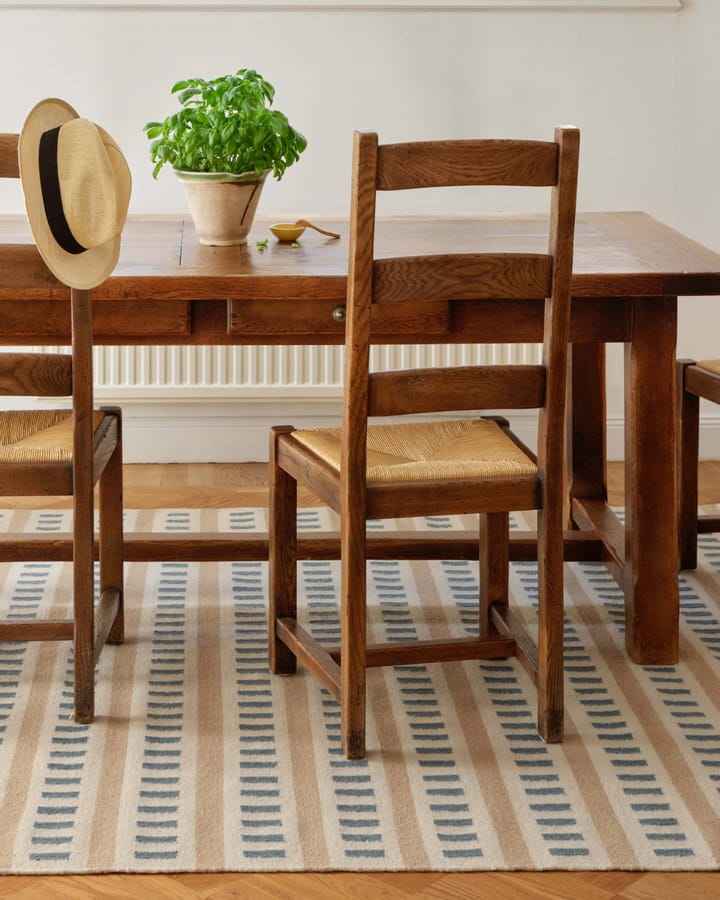 Tapis en laine Ladakh, Off white-l. beige-heaven blue, 180x270 cm Chhatwal & Jonsson