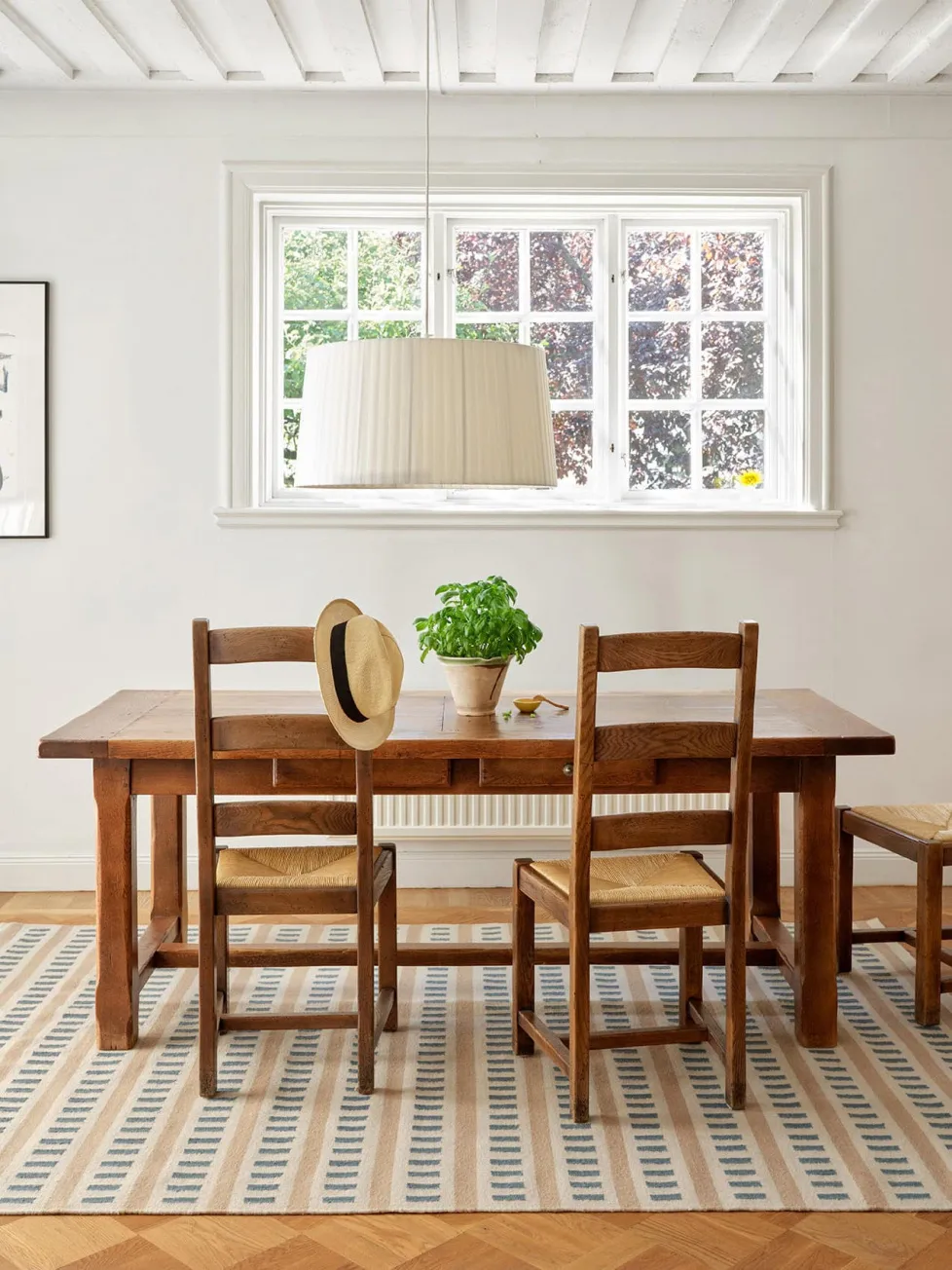 Tapis en laine Ladakh, Off white-l. beige-heaven blue, 230x320 cm Chhatwal & Jonsson