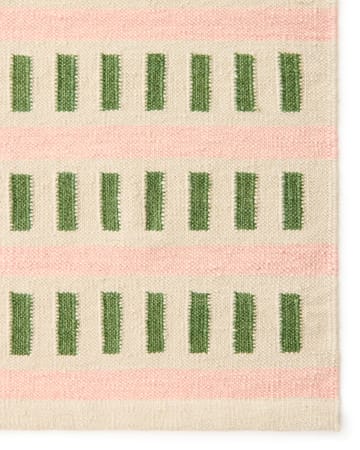Tapis en laine Ladakh - Offwhite-green-pink, 180x270cm - Chhatwal & Jonsson