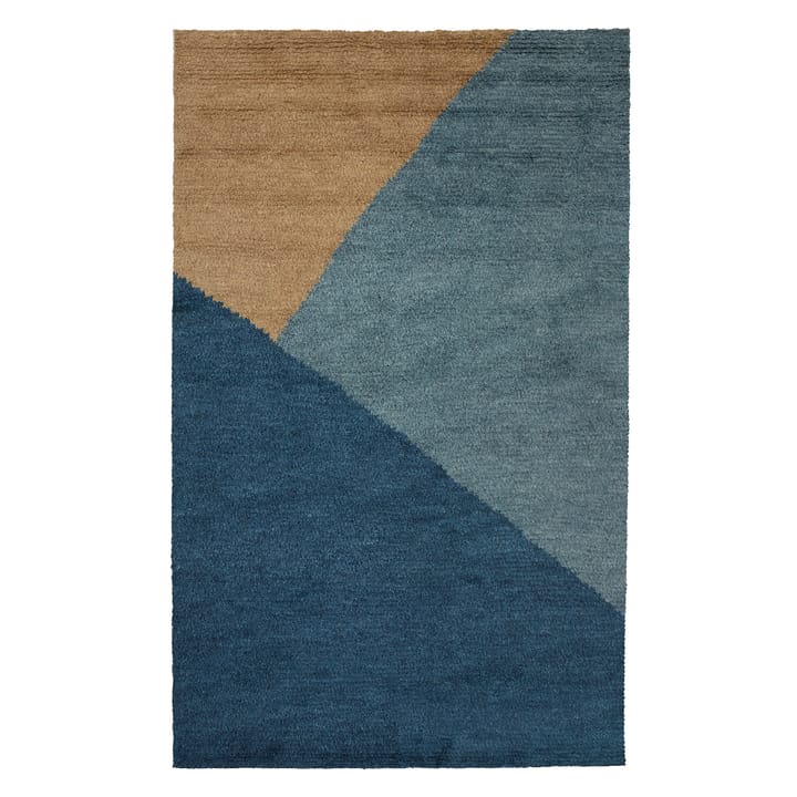 Tapis en laine Mala 180x270cm - Mocca-blue melange-dark blue - Chhatwal & Jonsson
