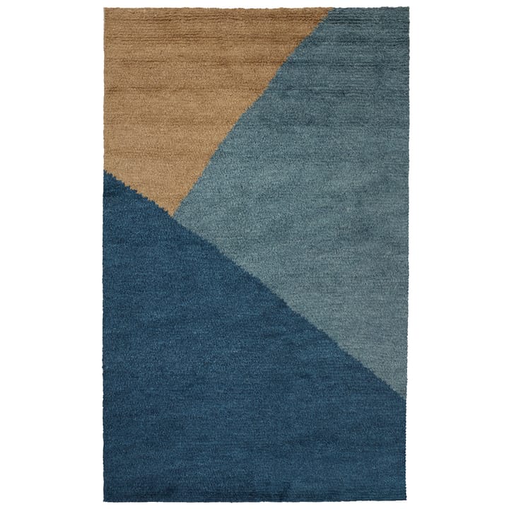 Tapis en laine Mala 230x320cm - Mocca-blue melange-dark blue - Chhatwal & Jonsson