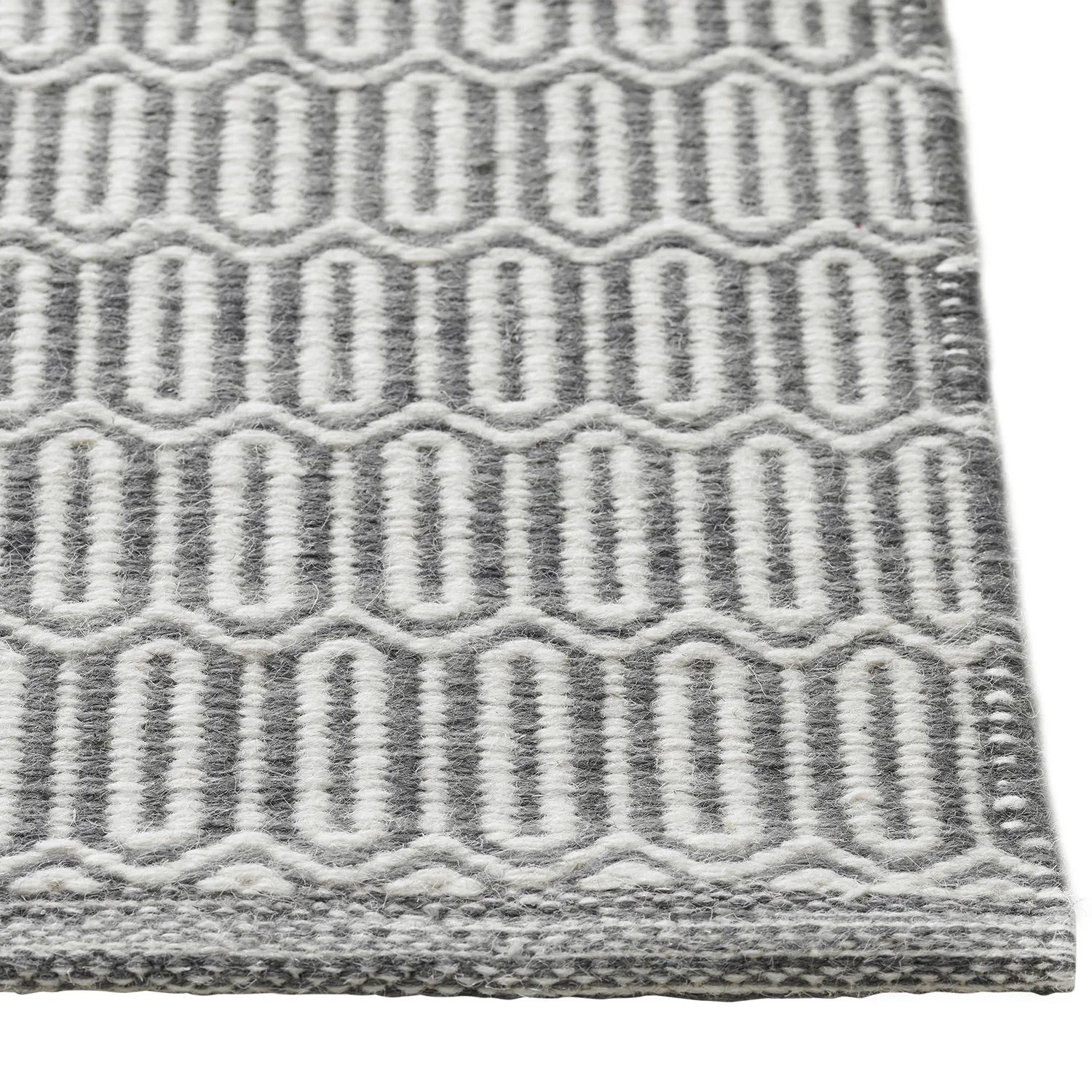 Tapis en laine Mohini 80x250 cm, Gris Chhatwal & Jonsson