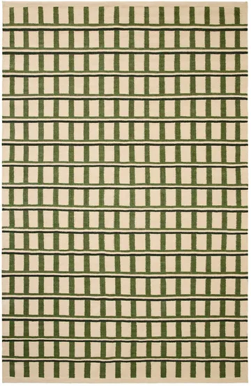 Tapis en laine Mysore - Off white-green-dark green, 230x320 cm - Chhatwal & Jonsson