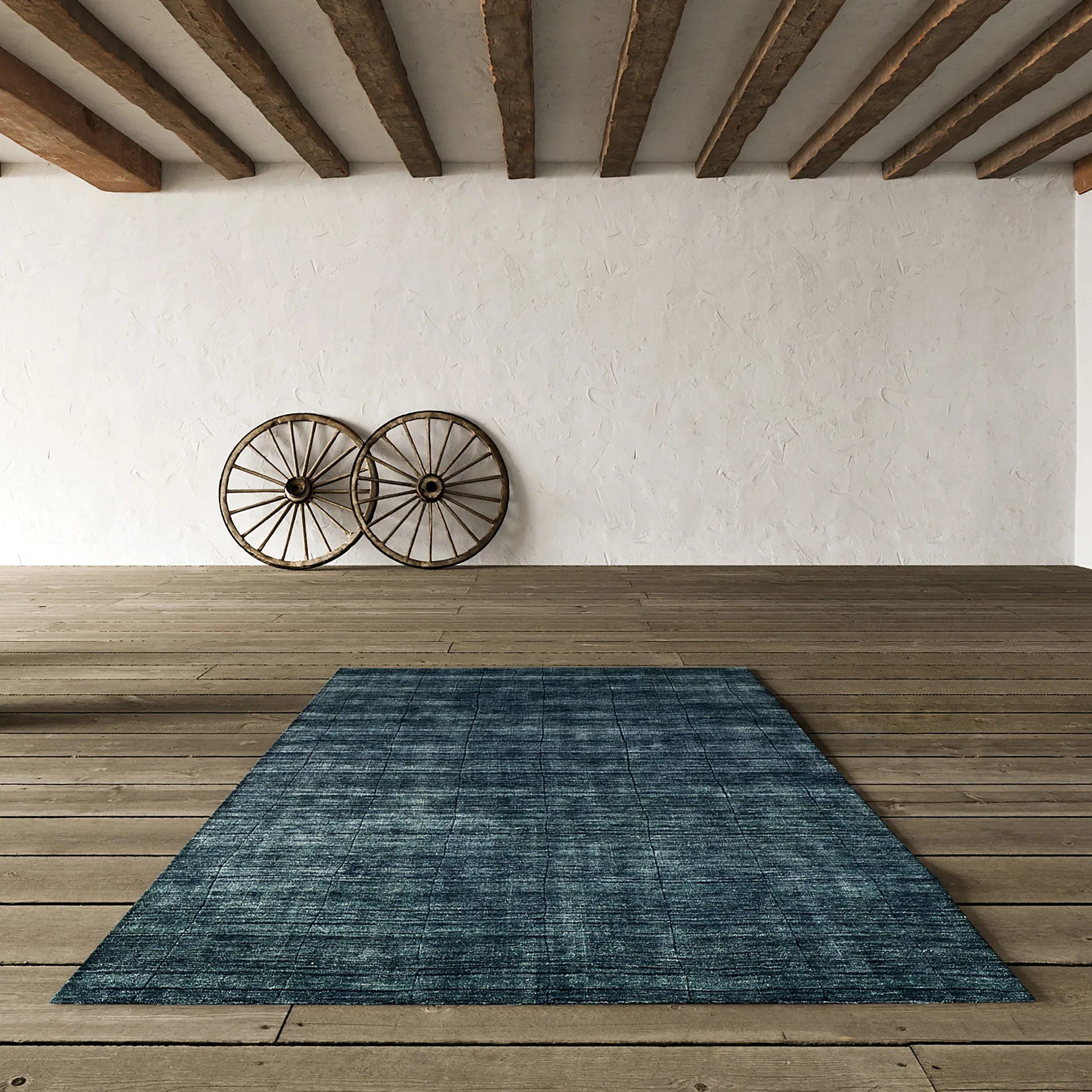 Tapis en laine Nari 170x240 cm, Blue melange Chhatwal & Jonsson