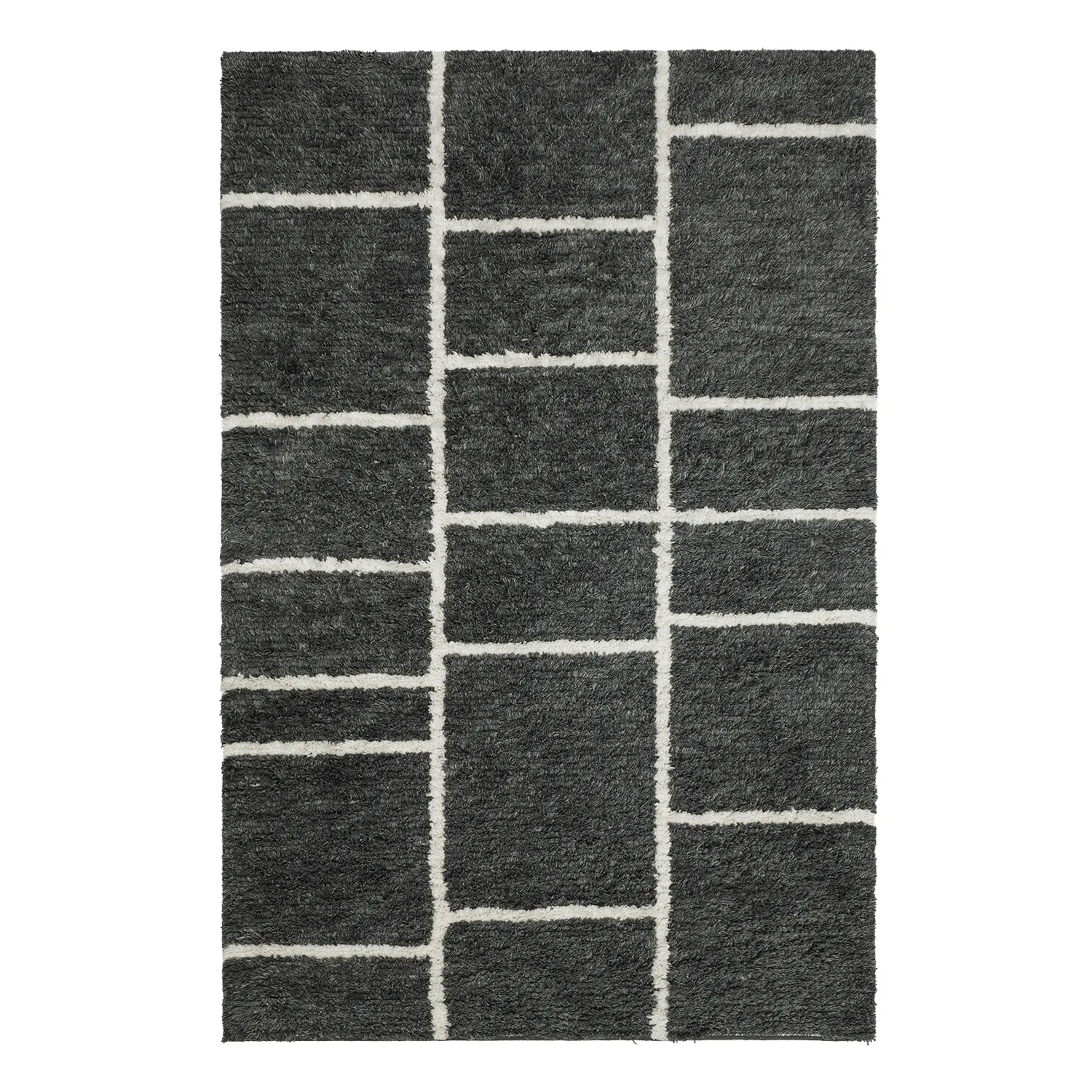 Tapis en laine Sita 180x270 cm, Grey melange-white Chhatwal & Jonsson