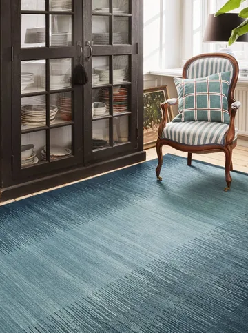 Tapis en laine Tapti - Blue-Heaven Blue, 270x180 cm - Chhatwal & Jonsson