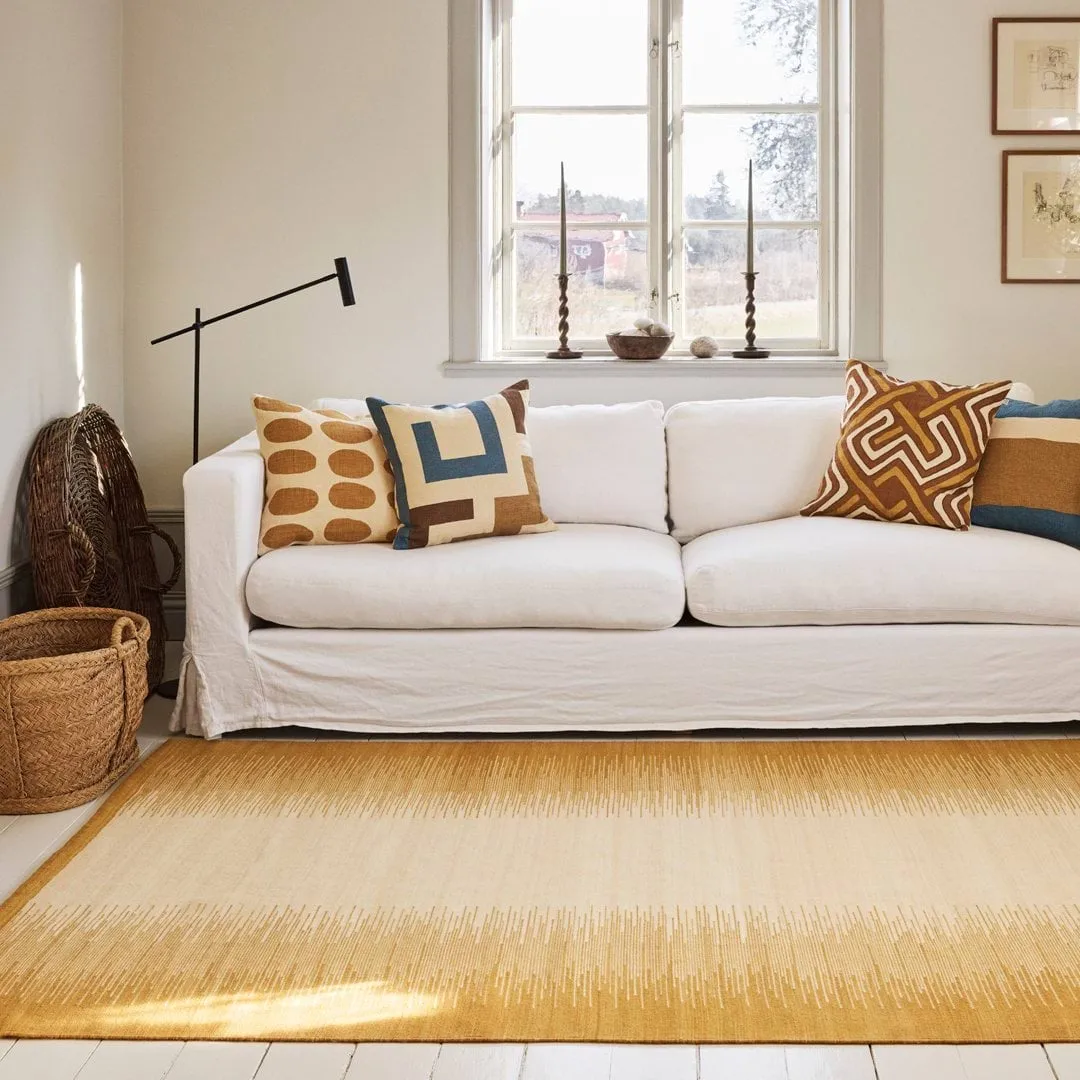 Tapis en laine Tapti, Masala Yellow-Off White, 270x180 cm Chhatwal & Jonsson