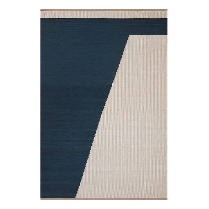 Tapis en laine Una 180x270cm - Dark blue-beige-off white - Chhatwal & Jonsson