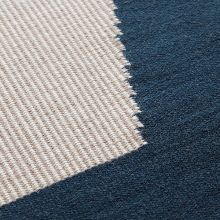 Tapis en laine Una 230x320cm - Dark blue-beige-off white - Chhatwal & Jonsson