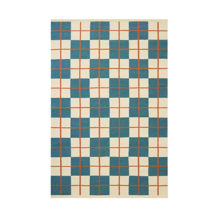 Tapis Haveli 230x320 cm - Heaven blue-light khaki-rust - Chhatwal & Jonsson