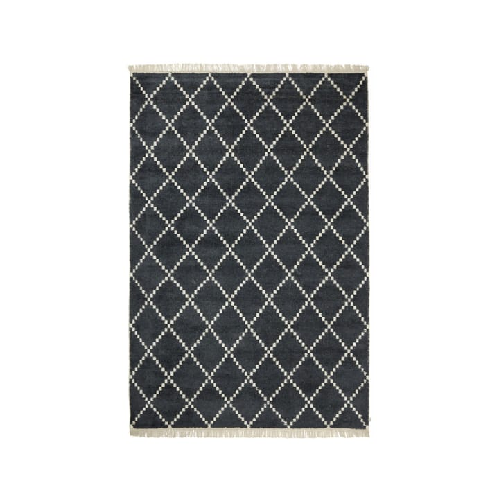 Tapis Kochi - black/offwhite, bambou/soie, 230x320 cm - Chhatwal & Jonsson