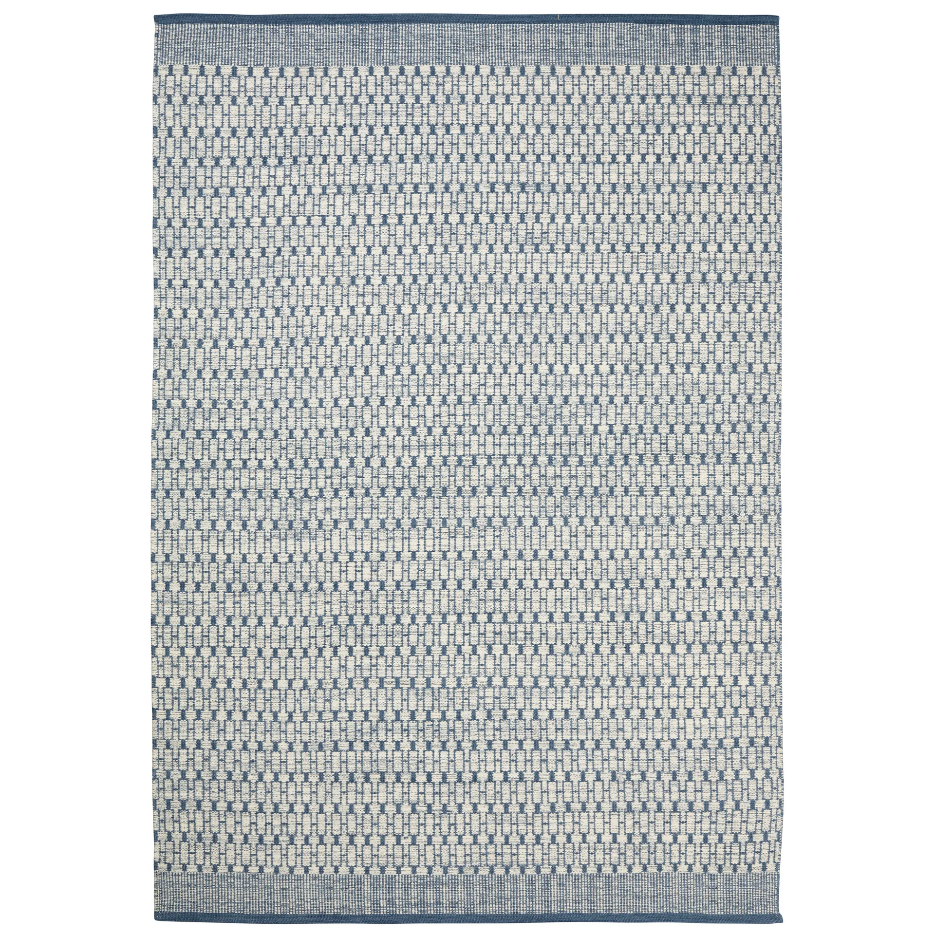 Tapis Mahi 170x240 cm, Blanc cassé – bleu Chhatwal & Jonsson