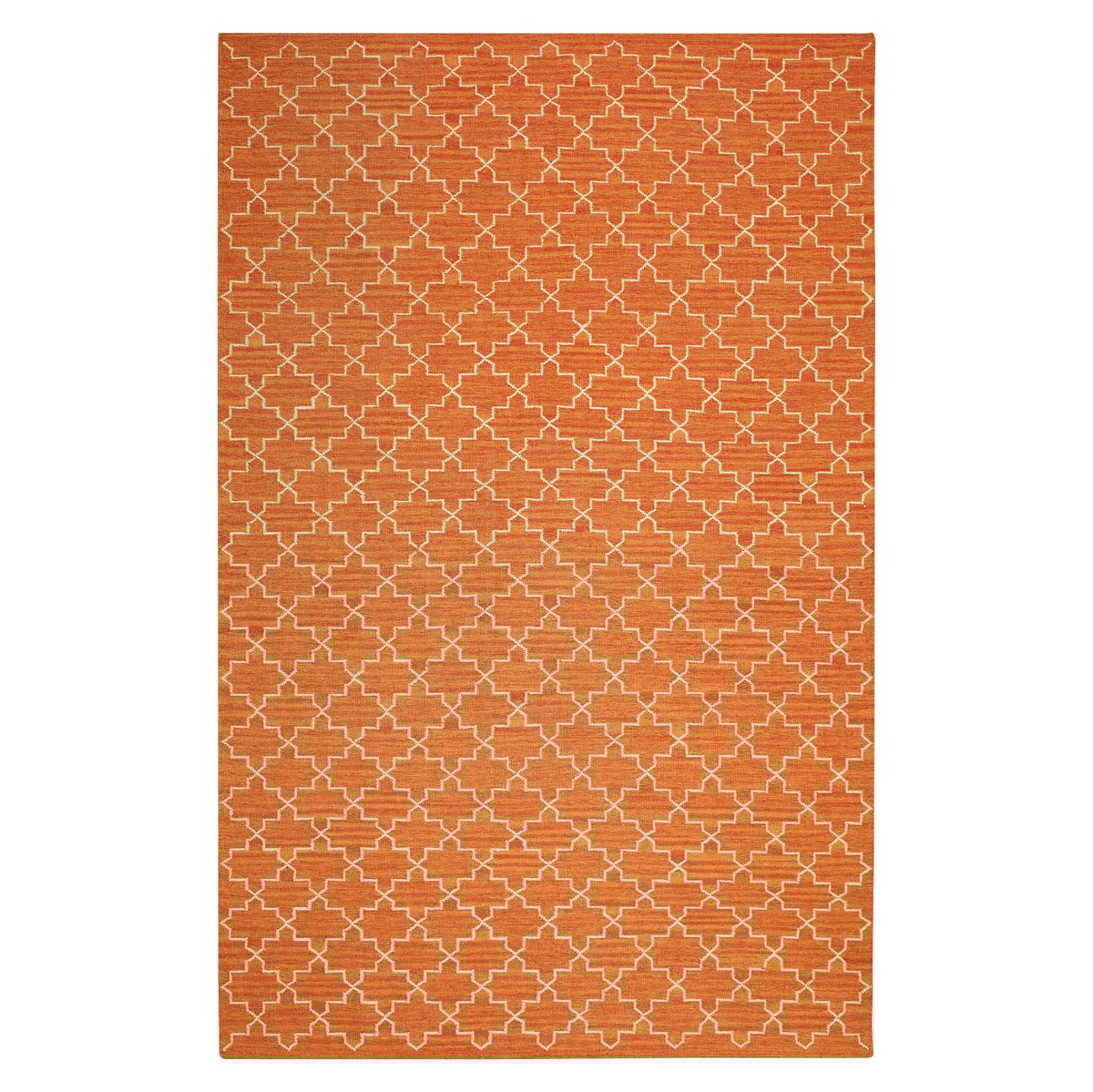 Chhatwal & Jonsson Tapis New Geometric 180 x 272 cm Mélange orange – blanc cassé