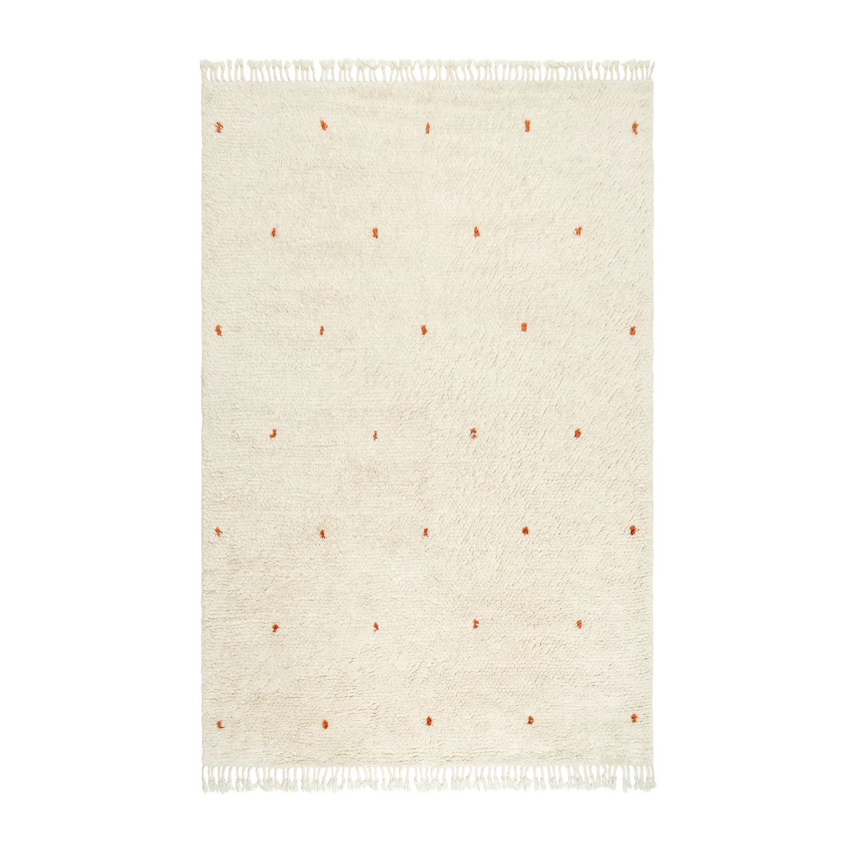 Tapis Ravi 177x266 cm, Off white-orange Chhatwal & Jonsson