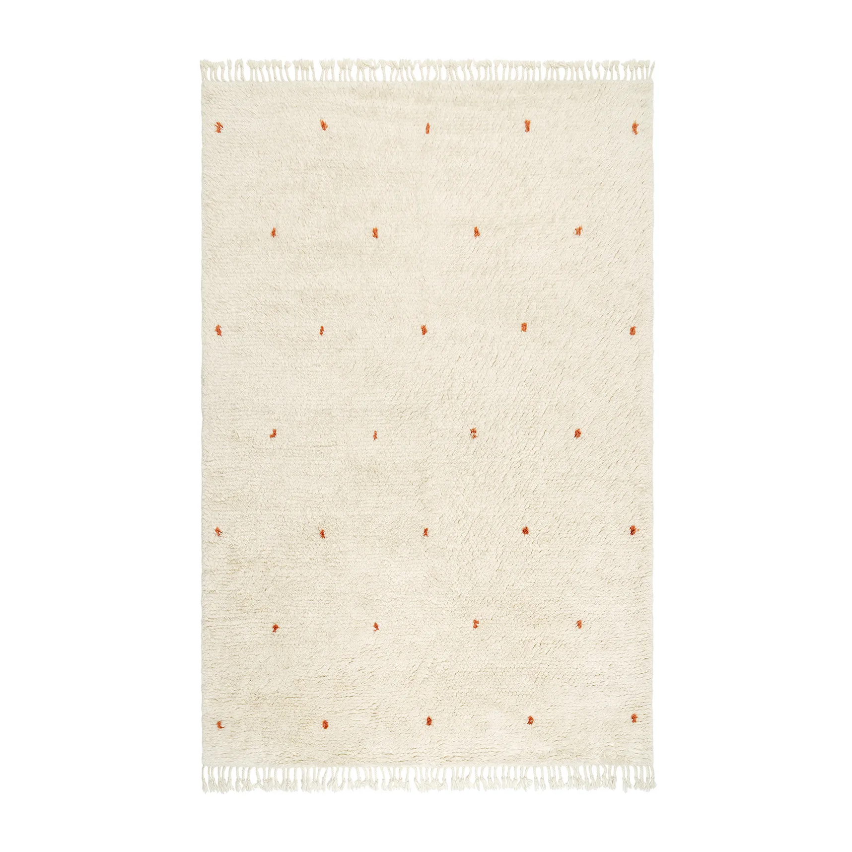 Tapis Ravi 230x320 cm, Blanc cassé-orange Chhatwal & Jonsson