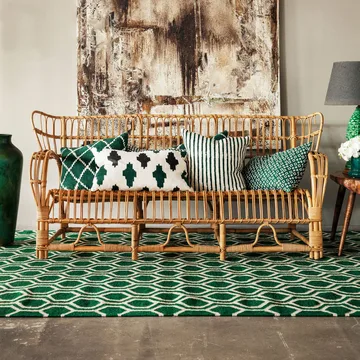 Tapis Varanasi 234x323 cm - Vert – blanc cassé - Chhatwal & Jonsson