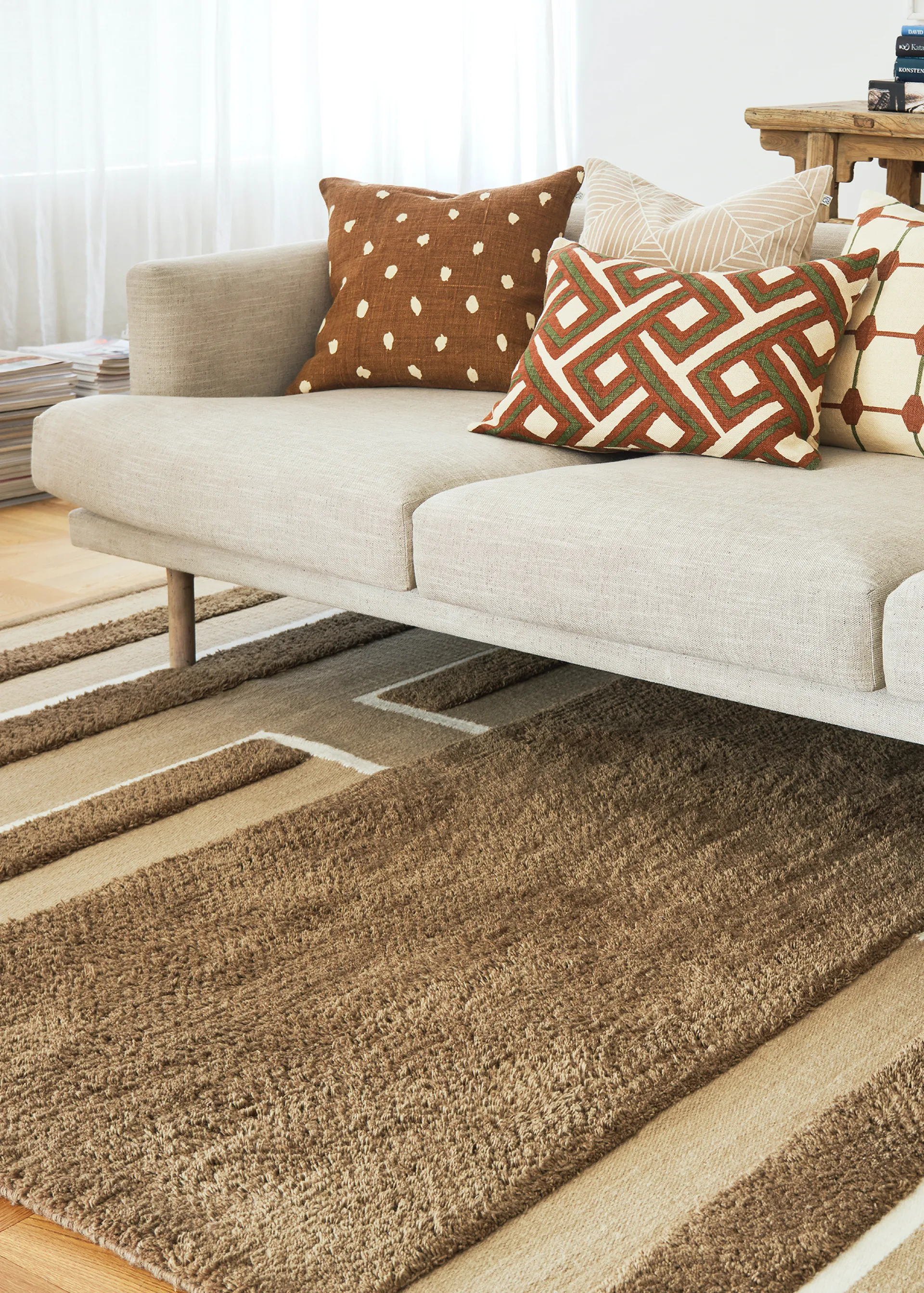 Tapis Veda 200x300 cm, Moka-beige-blanc cassé Chhatwal & Jonsson