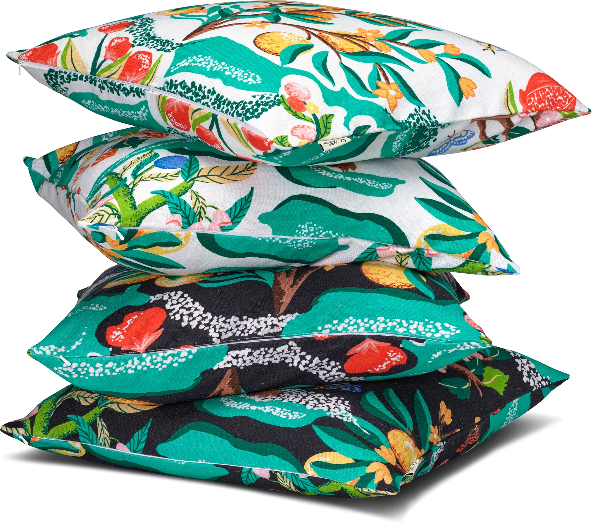 Botanical Orange housse de coussin 50x50 cm, White Classic Collection