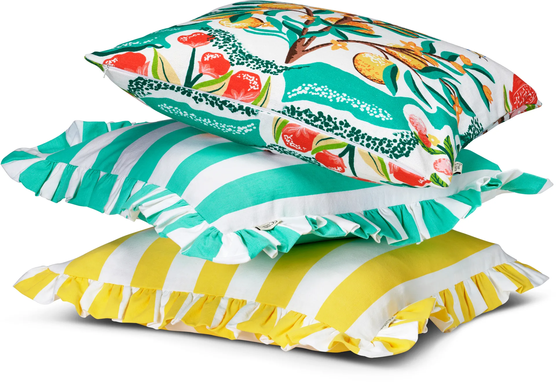 Botanical Orange housse de coussin 50x50 cm, White Classic Collection