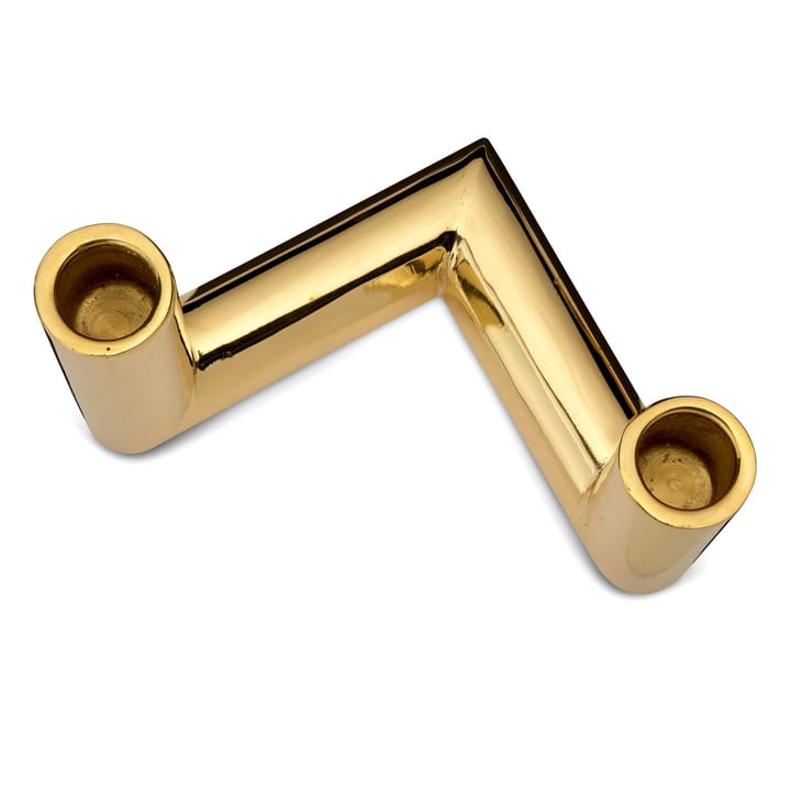 Bougeoir Pipe 11 cm, Laiton Classic Collection