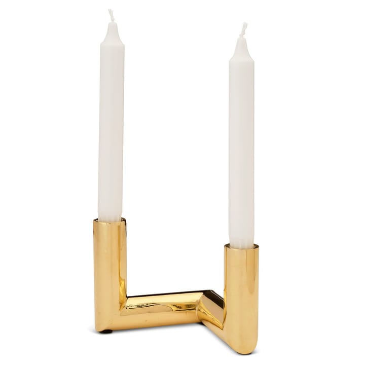Bougeoir Pipe 11 cm, Laiton Classic Collection