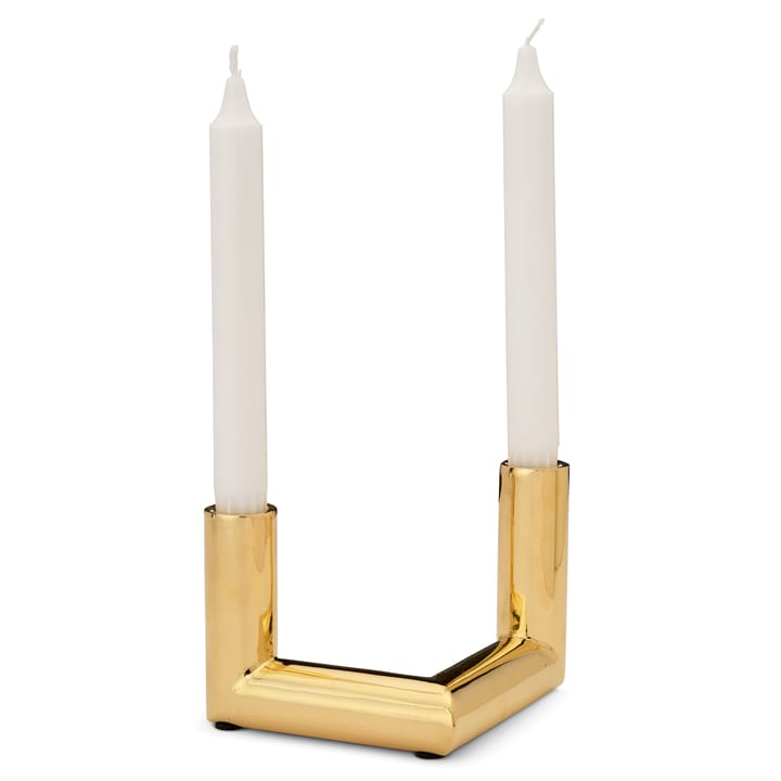 Bougeoir Pipe 11 cm, Laiton Classic Collection