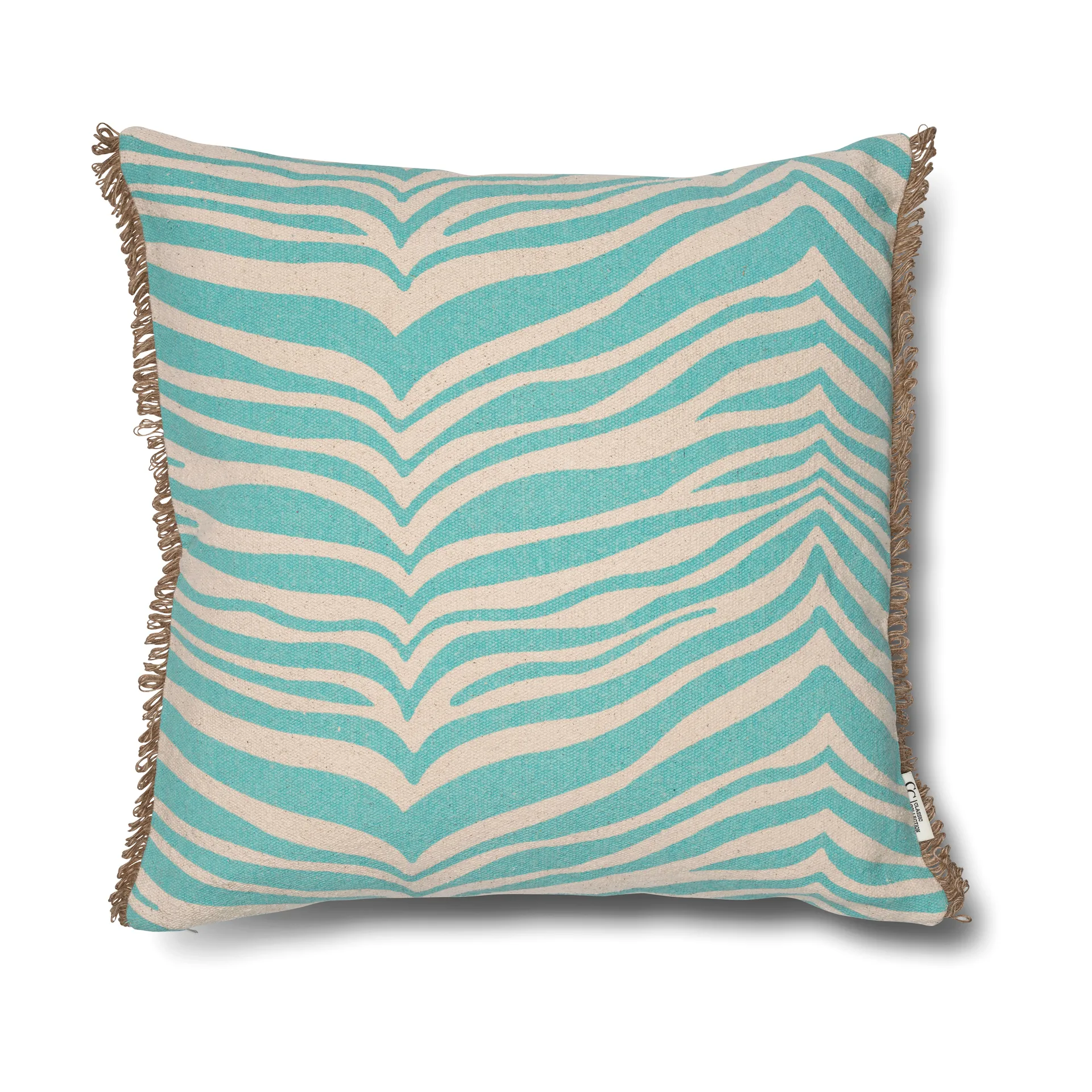 Coussin Classic Collection Zebra 50x50 cm, Aqua Classic Collection