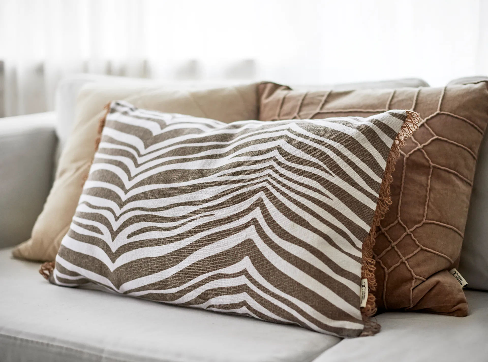 Coussin Zebra 40x60 cm, Simply taupe (beige) Classic Collection
