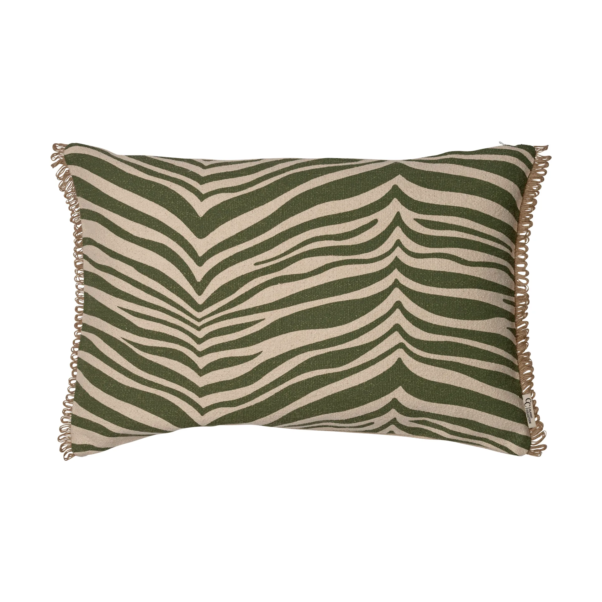 Coussin Zebra 40x60 cm, Vert Classic Collection