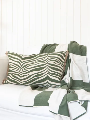 Coussin Zebra 40x60 cm - Vert - Classic Collection