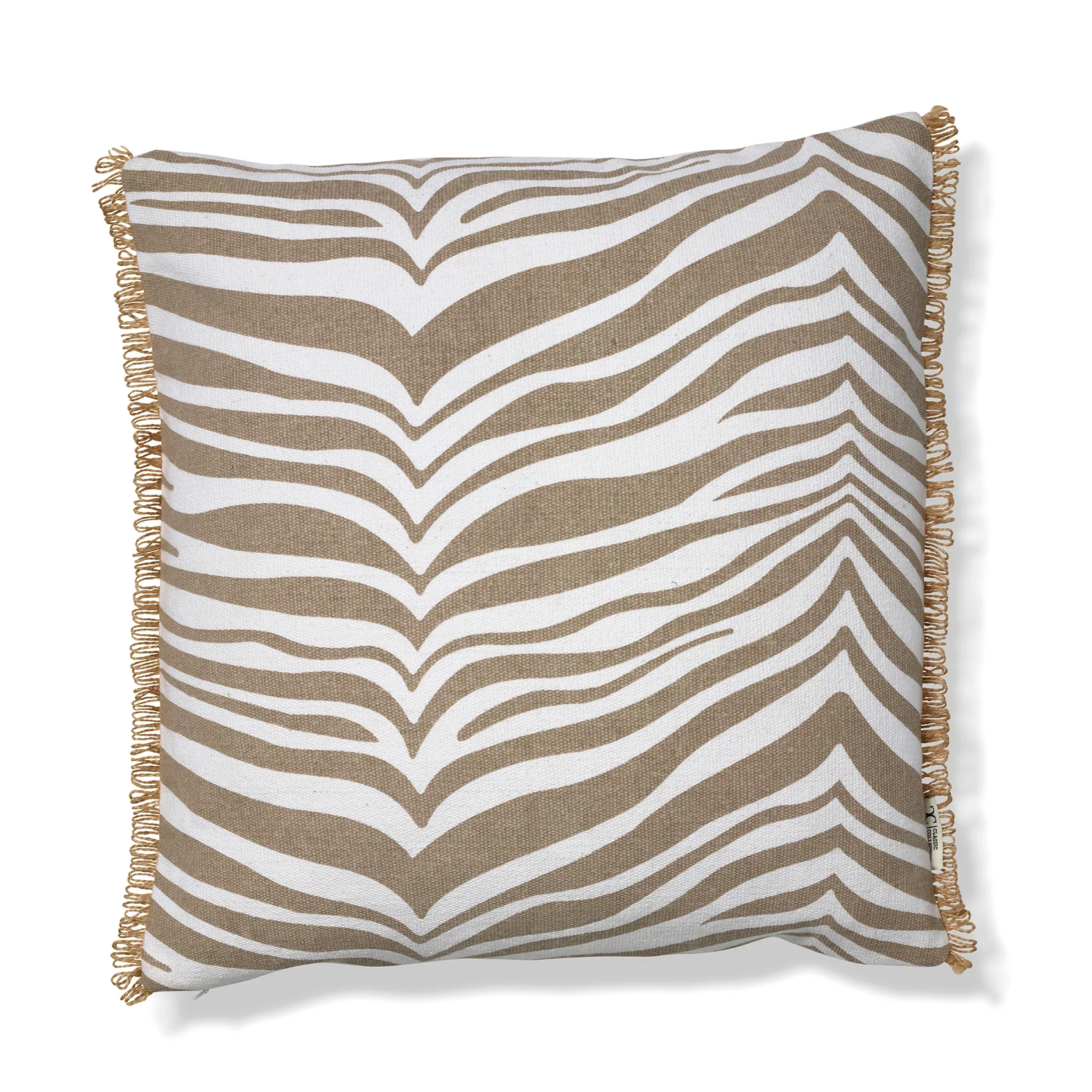 Coussin Zebra 50 x 50cm, Simply taupe Classic Collection