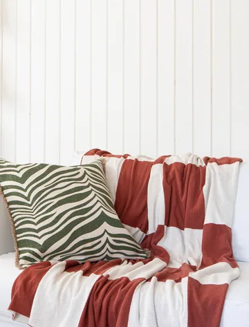 Coussin Zebra 50 x 50cm - Vert - Classic Collection