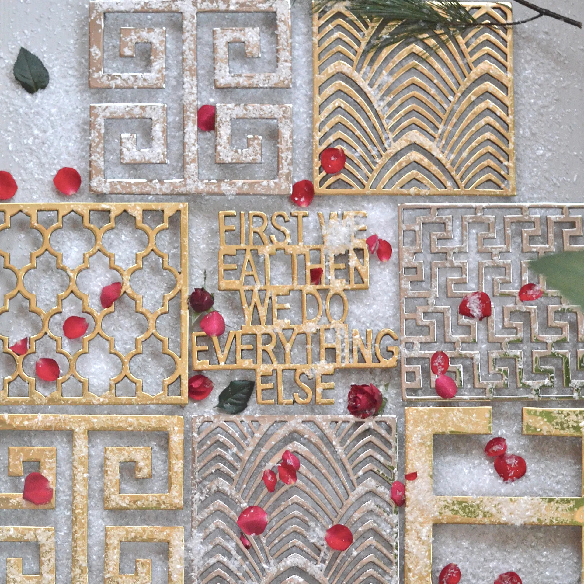 Dessous de plat Palm Beach, Laiton Classic Collection