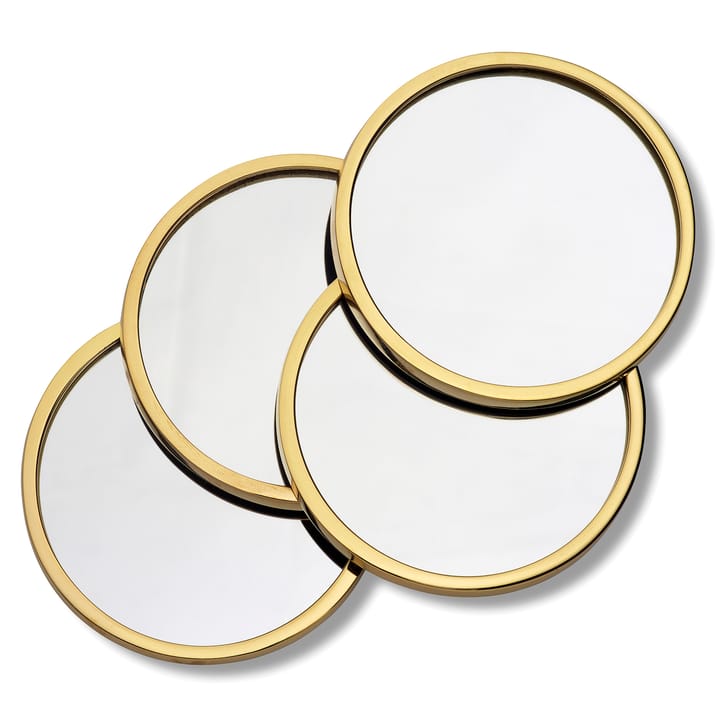 Dessous de verre Moon Lot de 4, Laiton Classic Collection