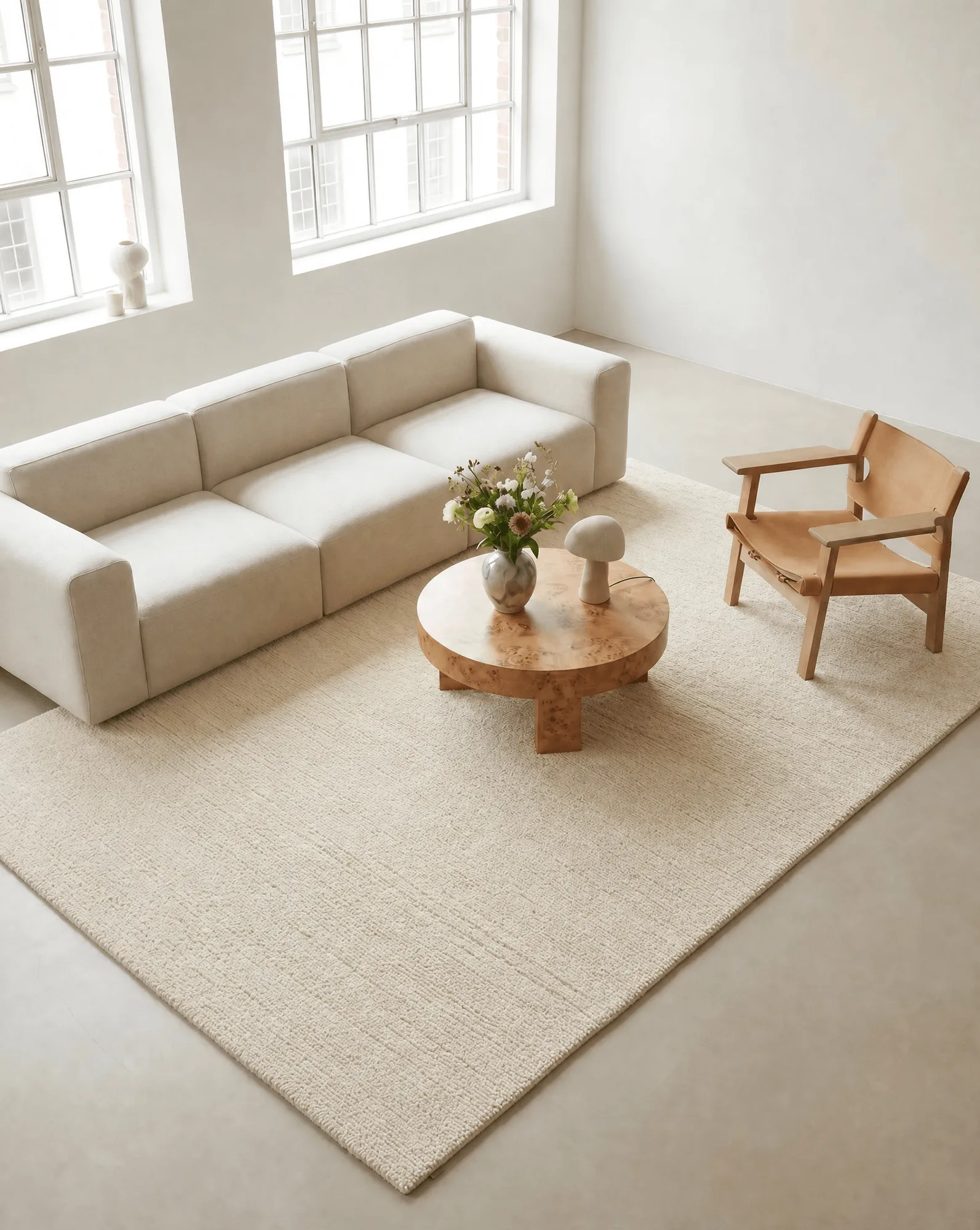 Dune tapis en laine, Ivory, 200x300 cm Classic Collection