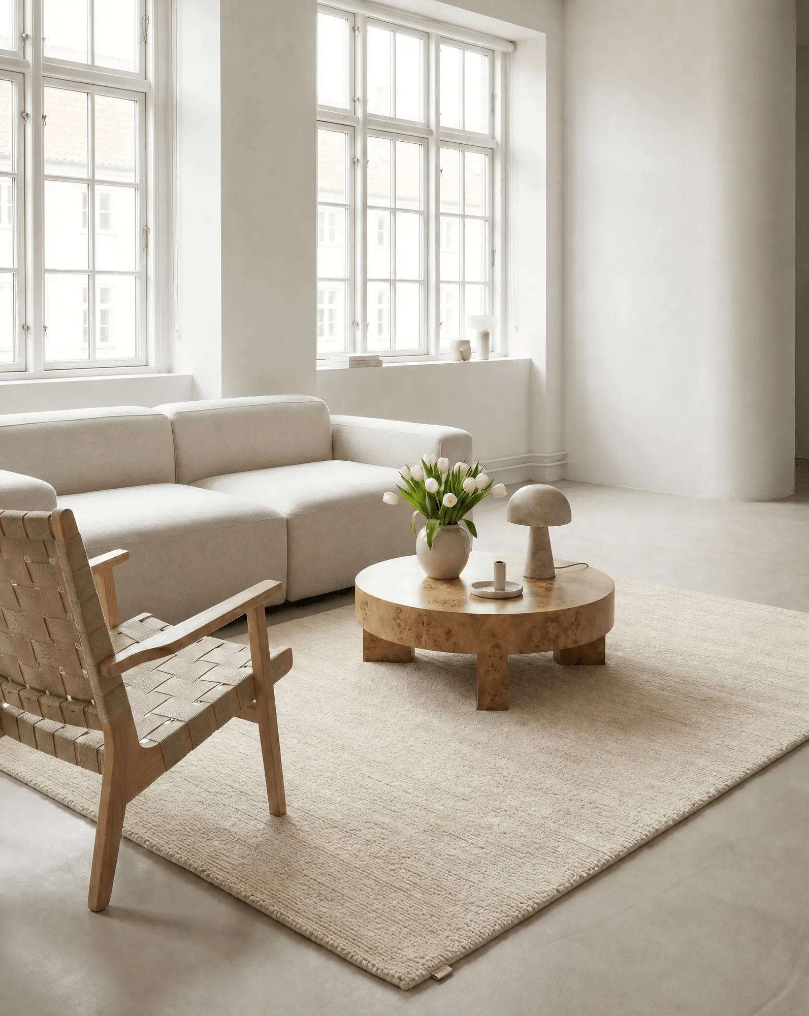 Dune tapis en laine, Ivory, 200x300 cm Classic Collection