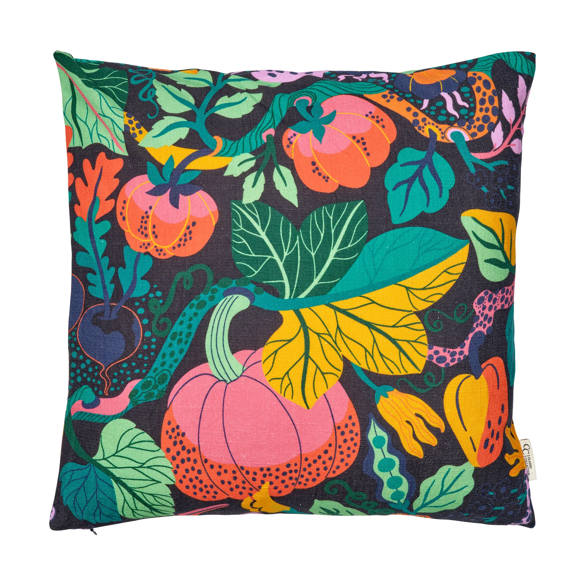 Heritage Garden housse de coussin 50x50 cm, Noir Classic Collection