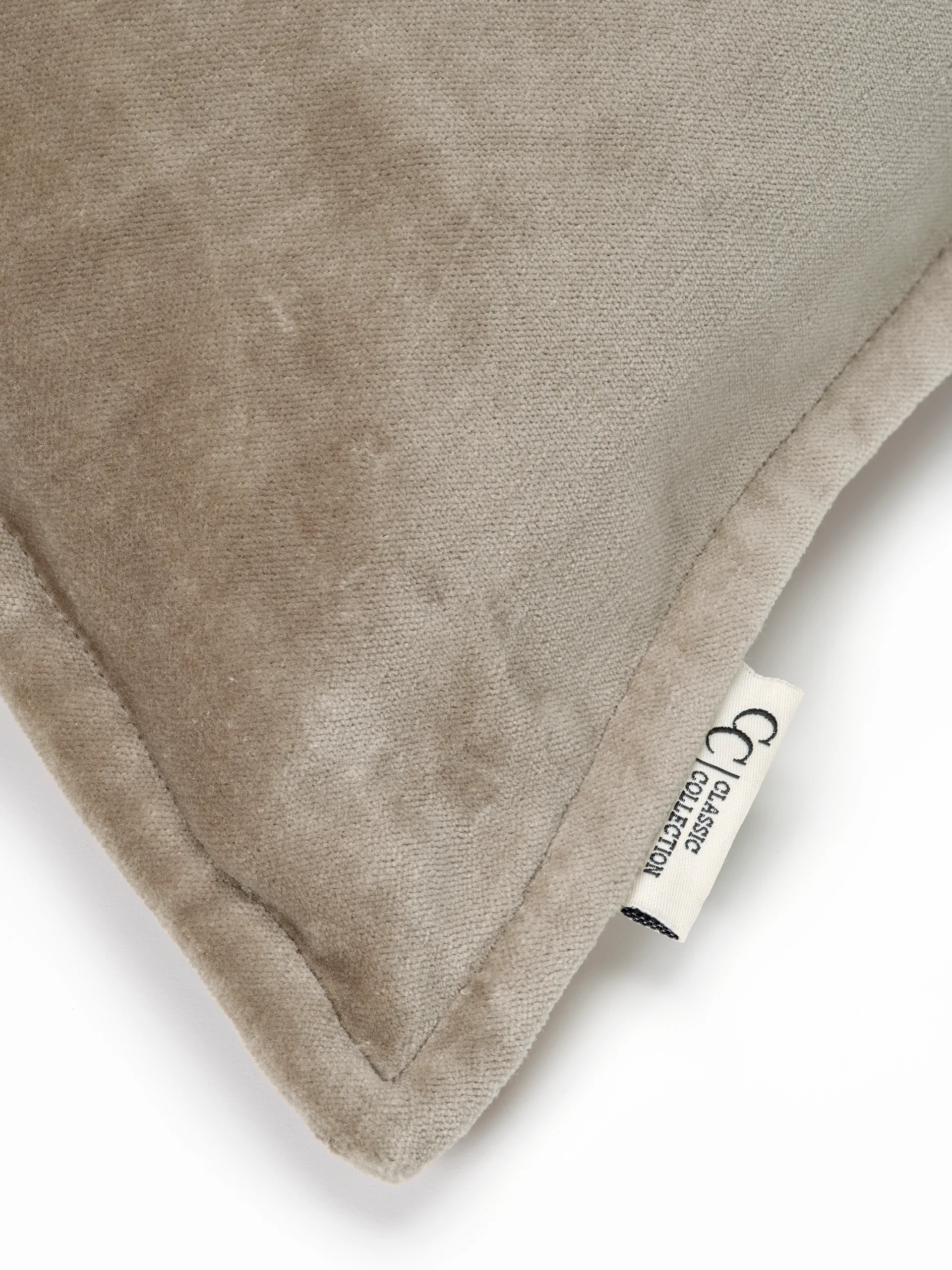 Housse de coussin Classic Velvet 50x50 cm, Beige Classic Collection