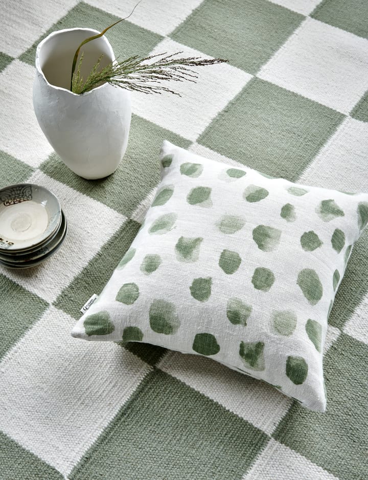Housse de coussin Dotty 50x50 cm, Blanc-Thé Classic Collection