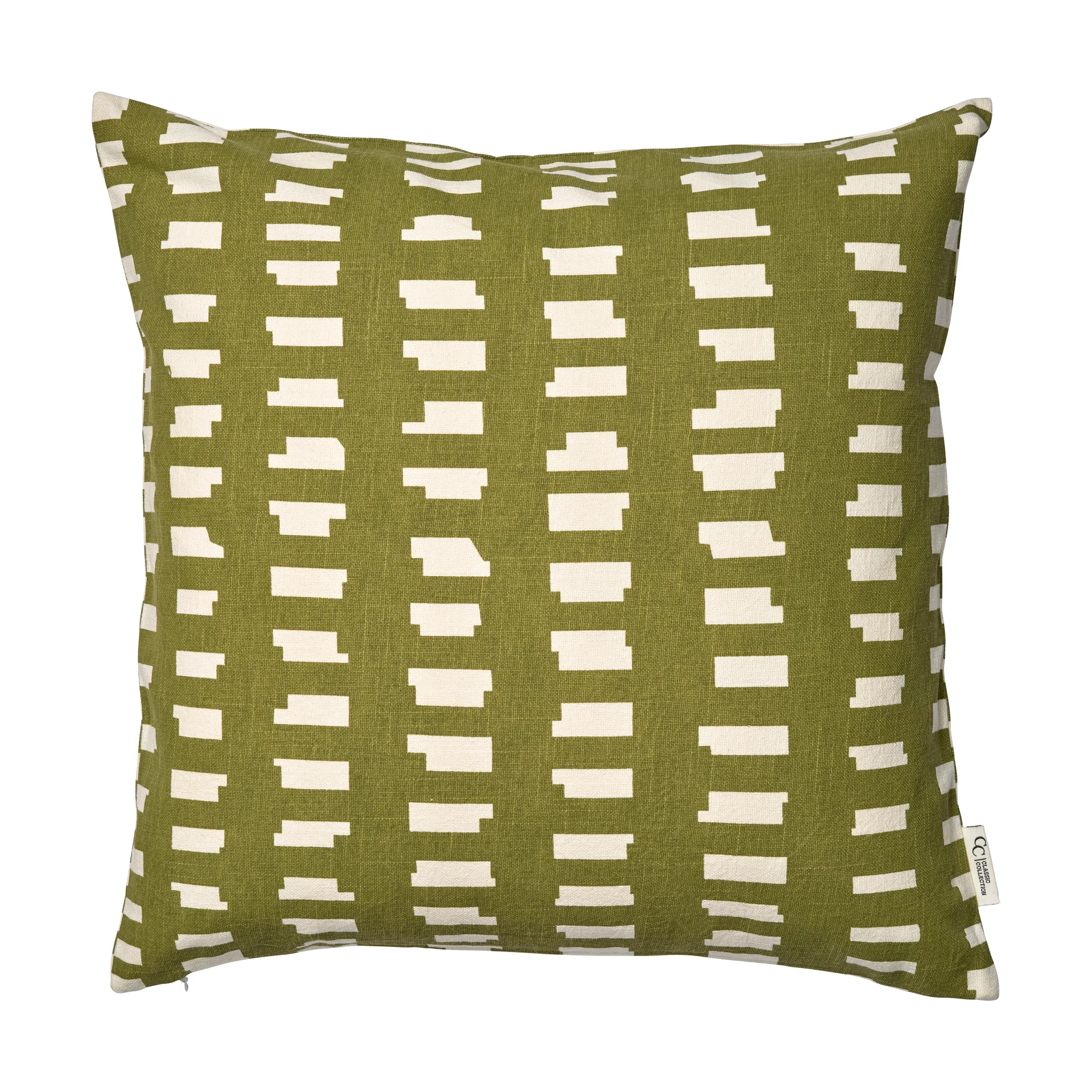 Housse de coussin Ikat Block 50x50 cm, Vert Classic Collection
