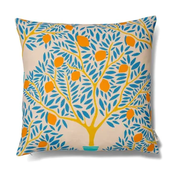 Housse de coussin Lemon garden 50x50 cm - Bleu - Classic Collection