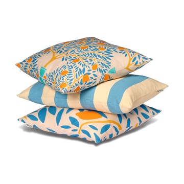 Housse de coussin Lemon garden 50x50 cm - Bleu - Classic Collection