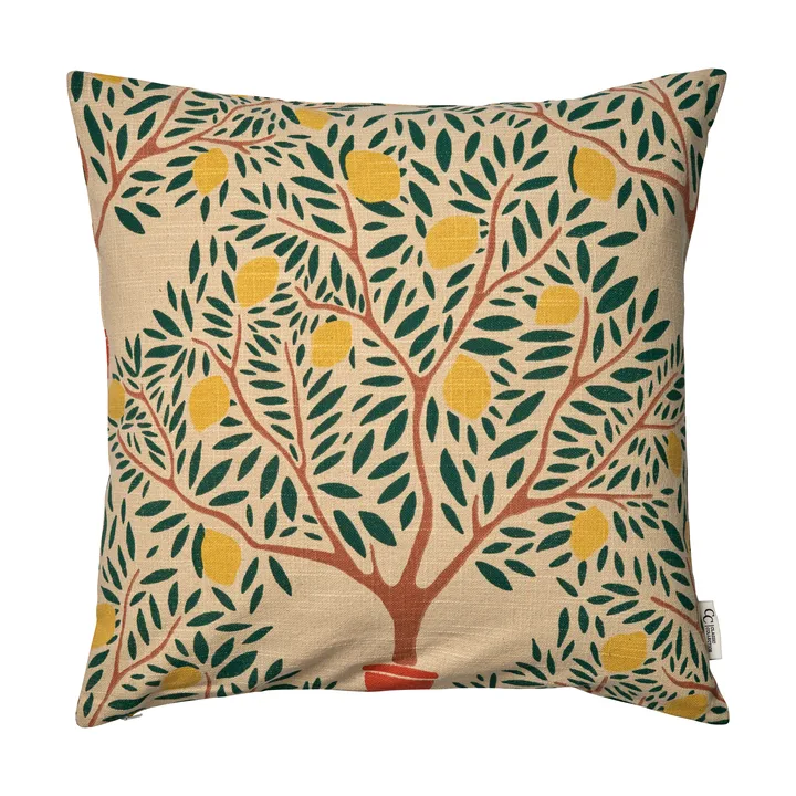 Housse de coussin Lemon garden 50x50 cm - Mörkgrön - Classic Collection