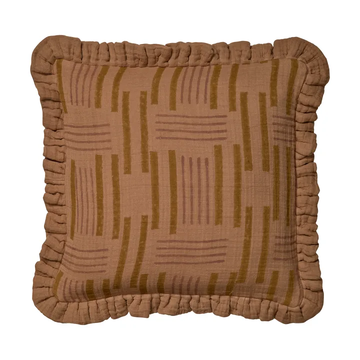 Housse de coussin Lines 50x50 cm - Amber - Classic Collection