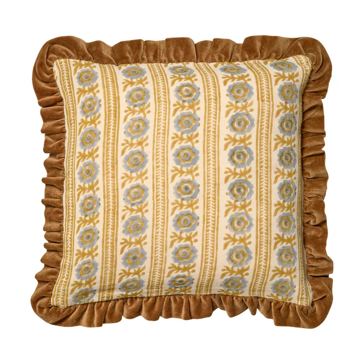 Housse de coussin Posy 50x50 cm - Jaune - Classic Collection