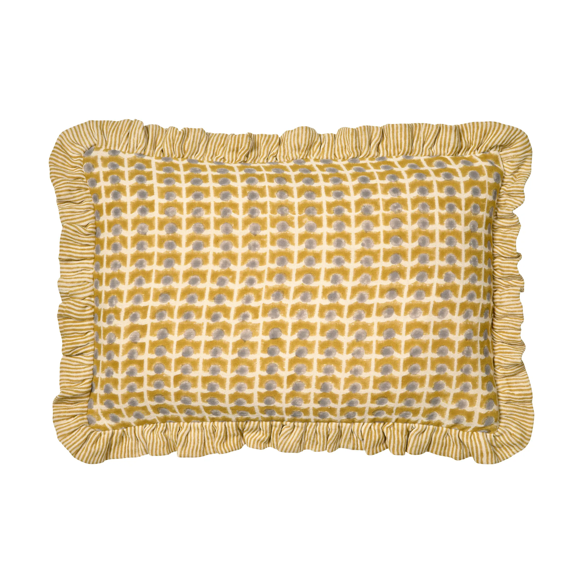 Housse de coussin Ripple 40x60 cm, Jaune Classic Collection