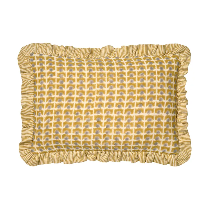 Housse de coussin Ripple 40x60 cm - Jaune - Classic Collection