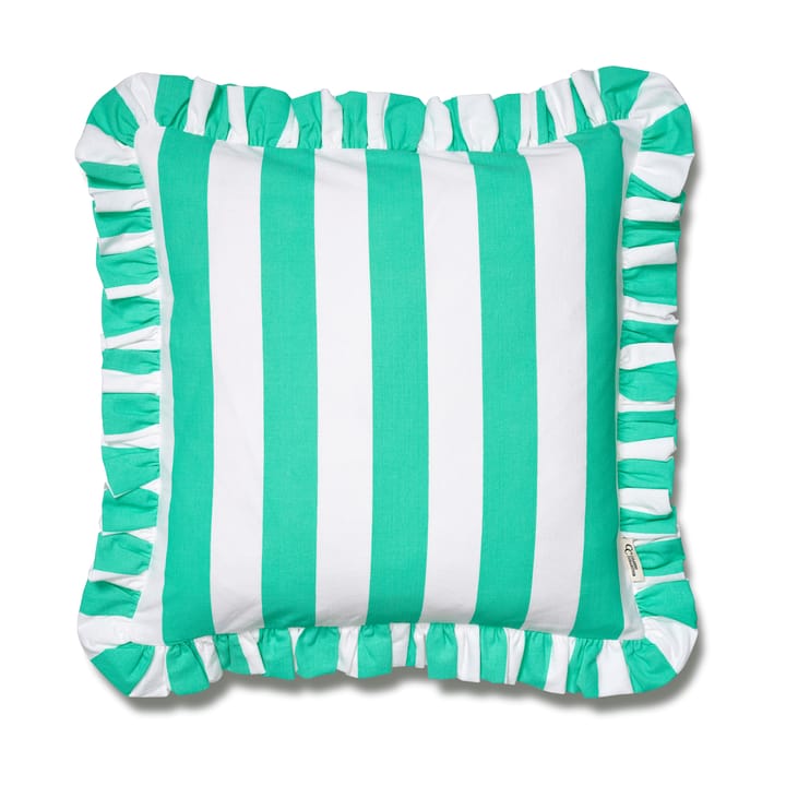 Housse de coussin Ruffle Stripes 50x50 cm - Sage - Classic Collection